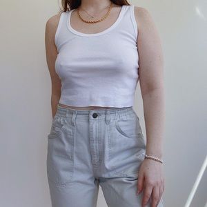 Vintage Khaki High Waisted Cargo Lee Jeans